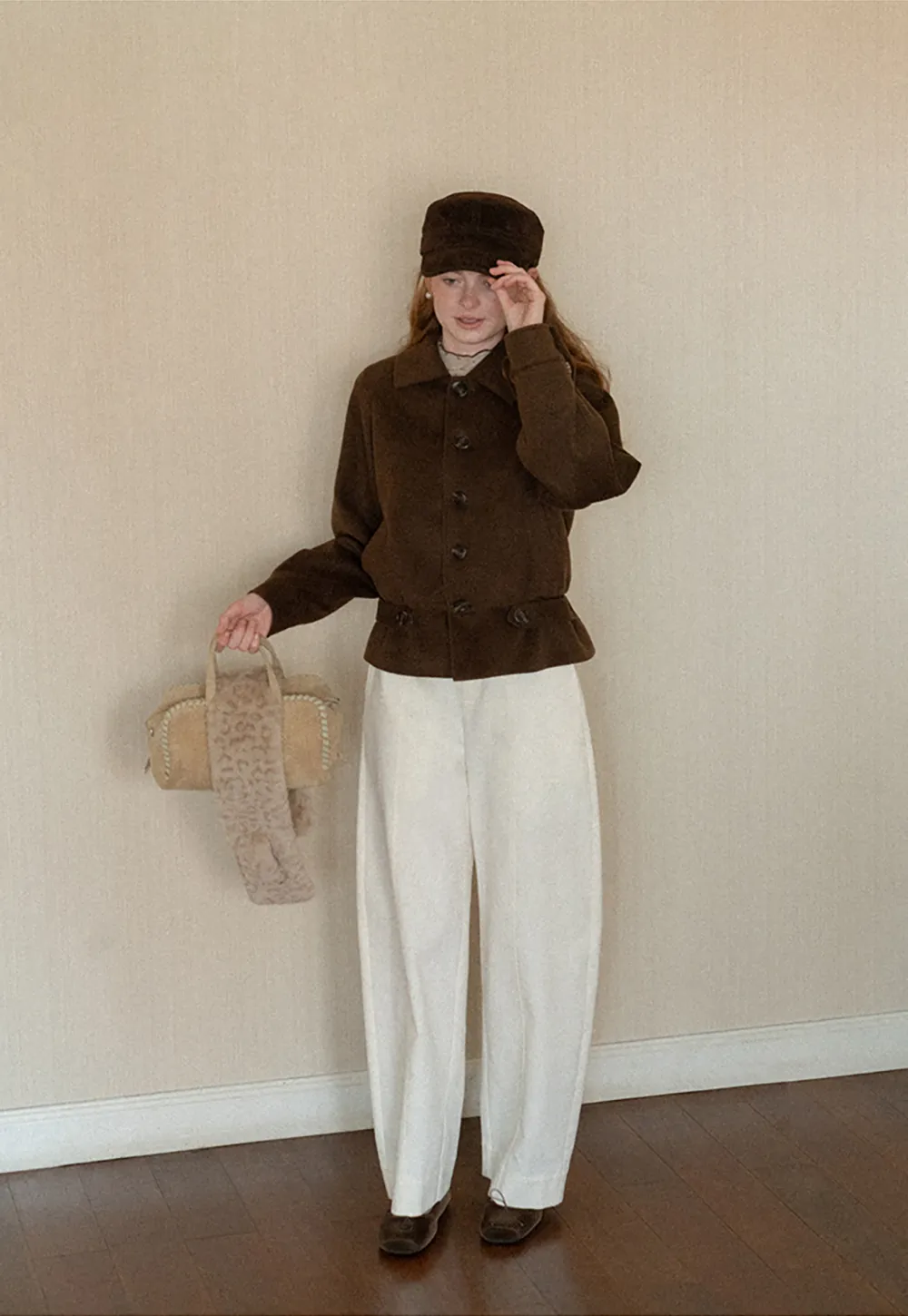 Wide Leg Straight Cut Casual Pants