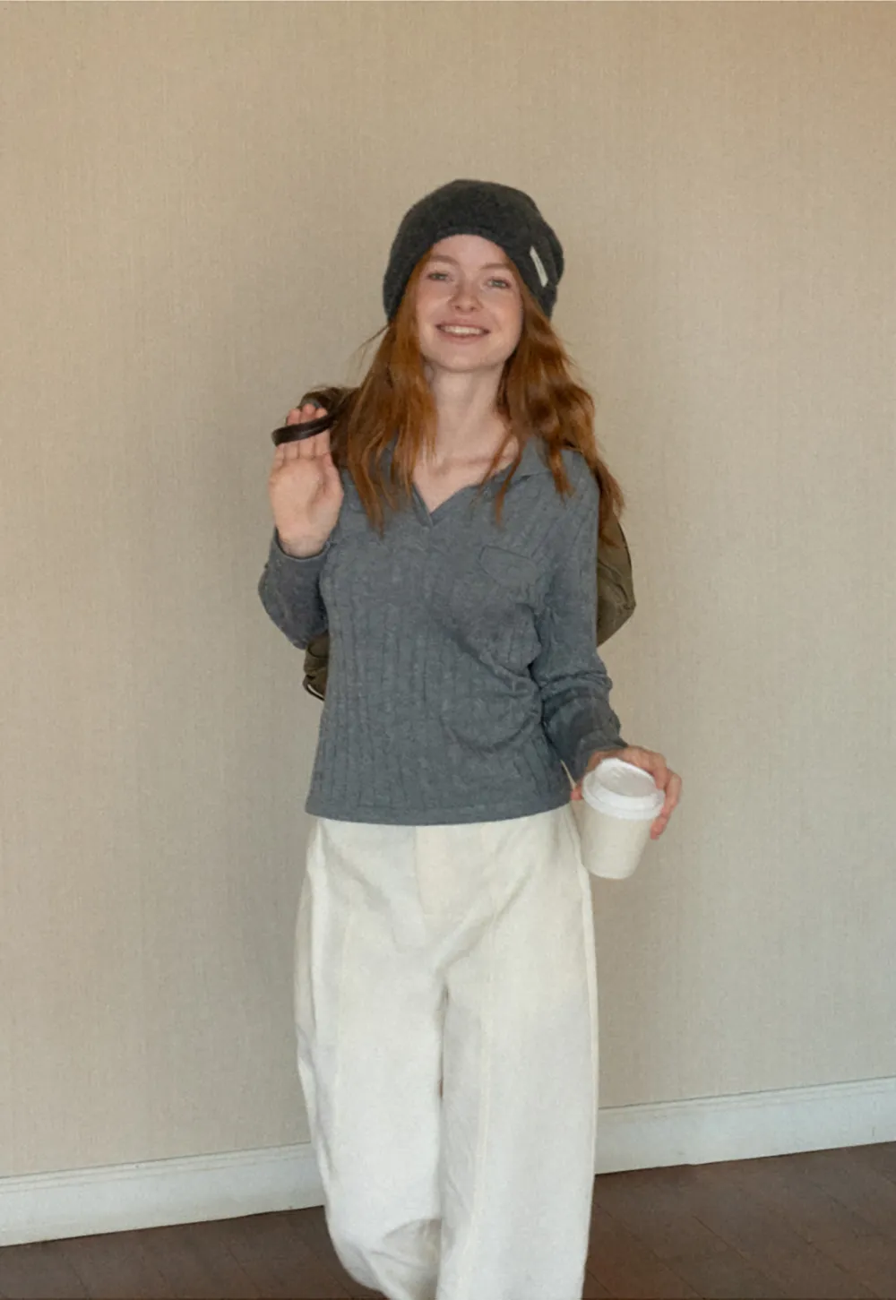 Wide Leg Straight Cut Casual Pants