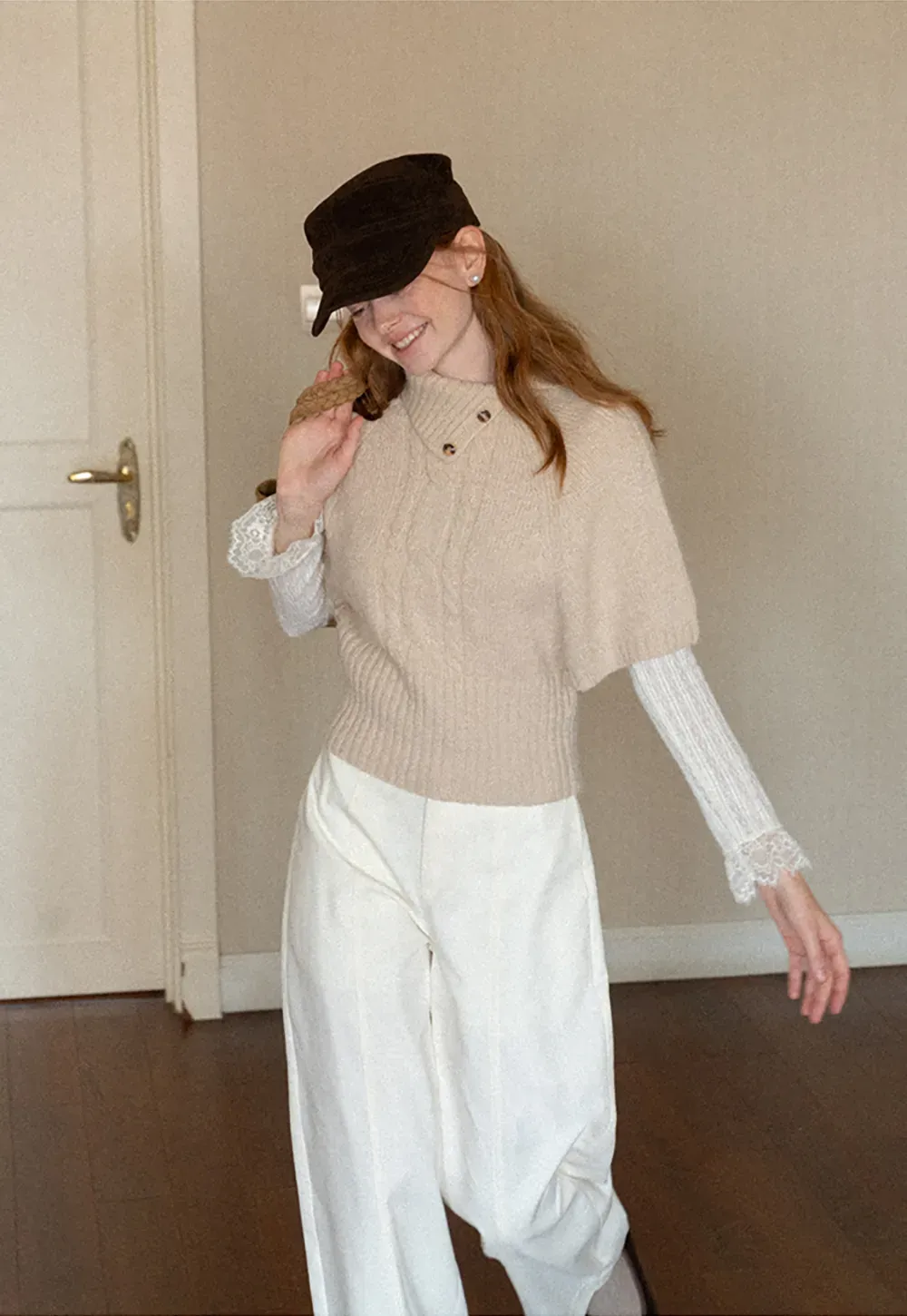 Wide Leg Straight Cut Casual Pants