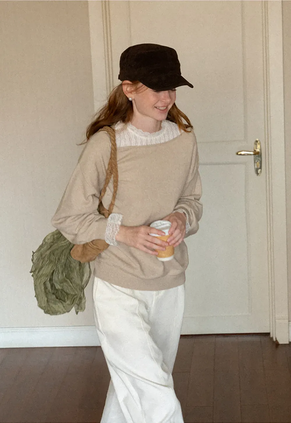 Wide Leg Straight Cut Casual Pants