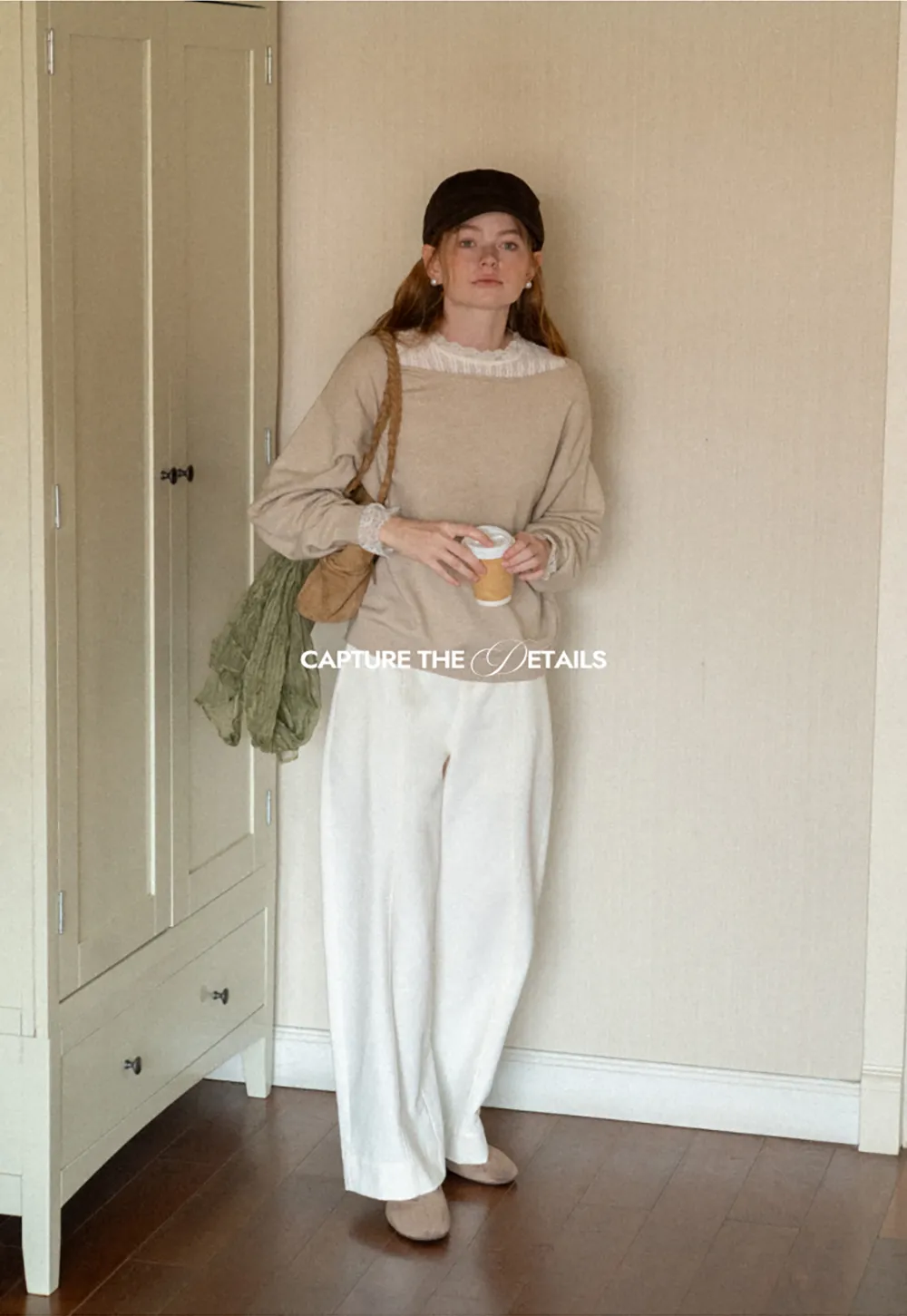 Wide Leg Straight Cut Casual Pants