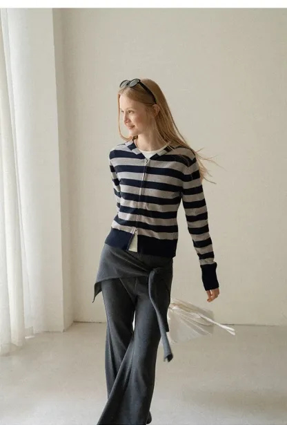 Wrap Waist Flared Casual Pants