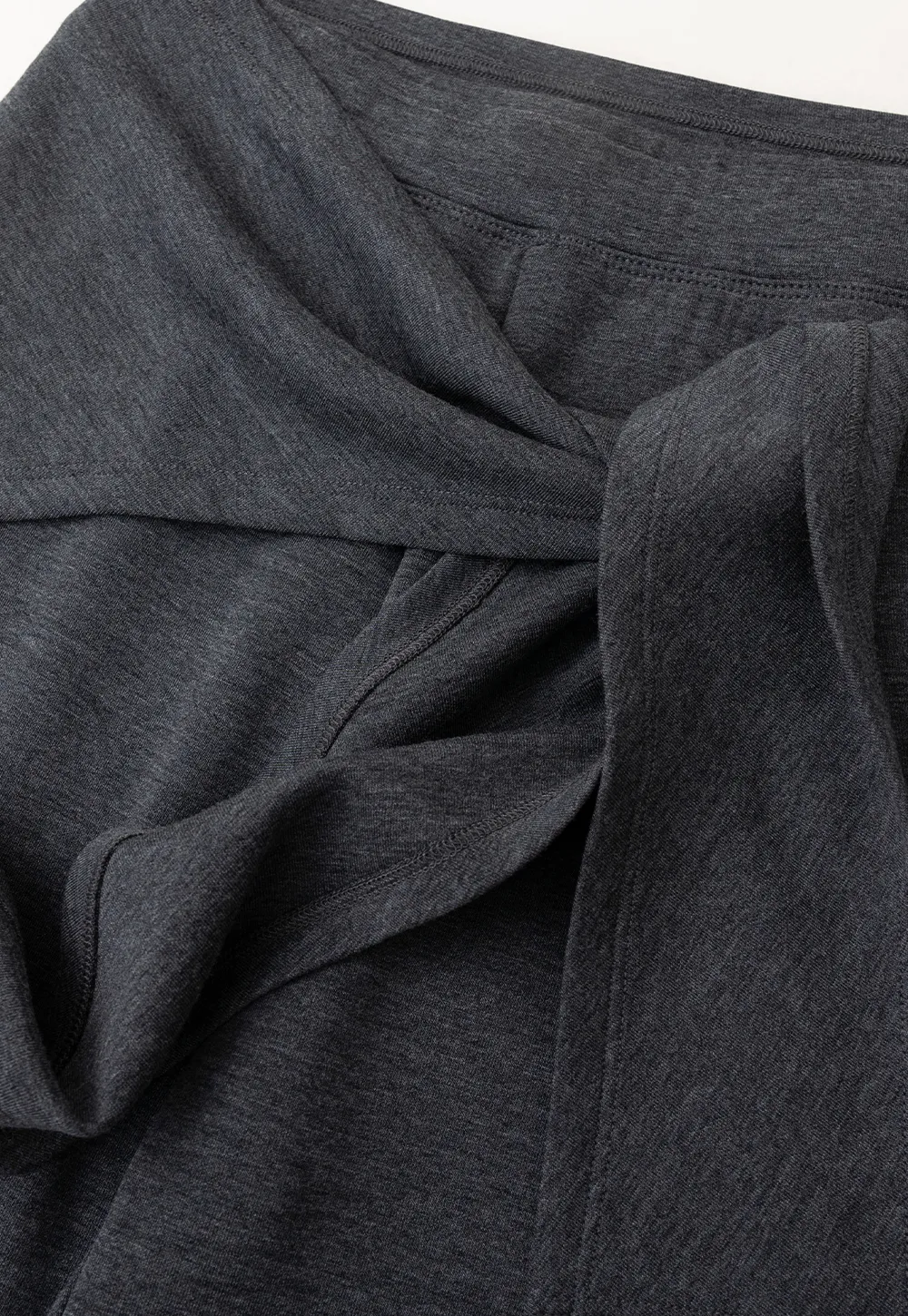 Wrap Waist Flared Casual Pants