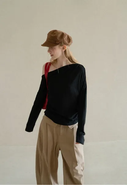 Lace Trim High Waist Wide Leg Casual Pants