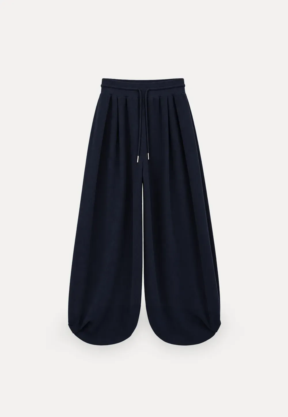 High Waist Drawstring Wide Leg Casual Pants