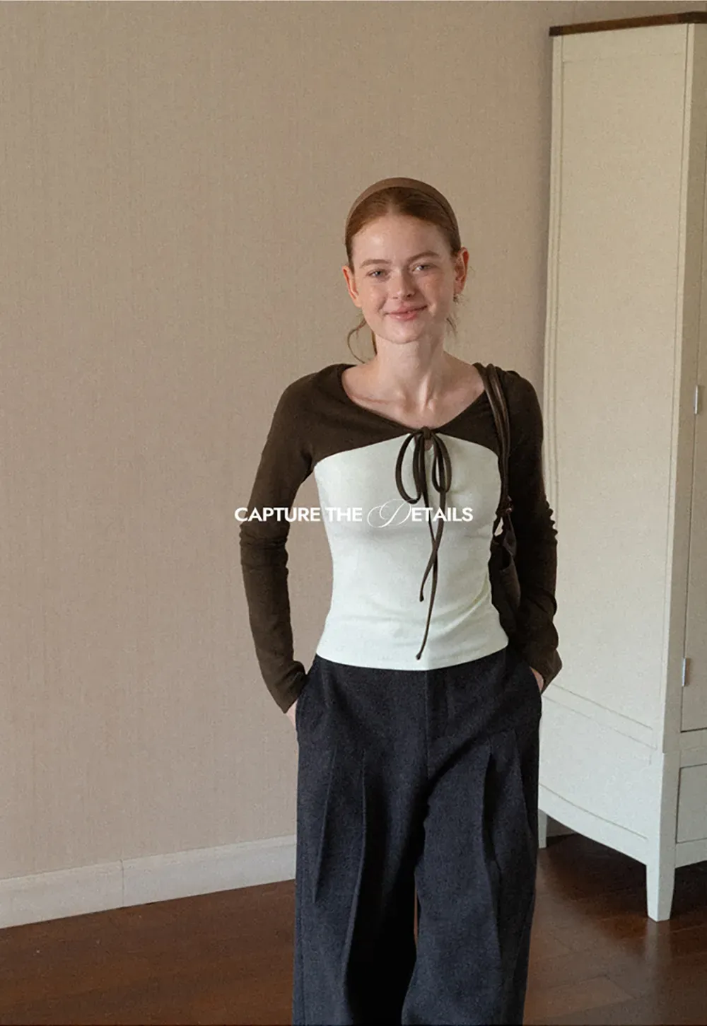 Pleated Wide Leg Cropped Casual Pants
