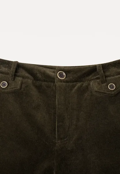 Wide Leg Corduroy Casual Pants