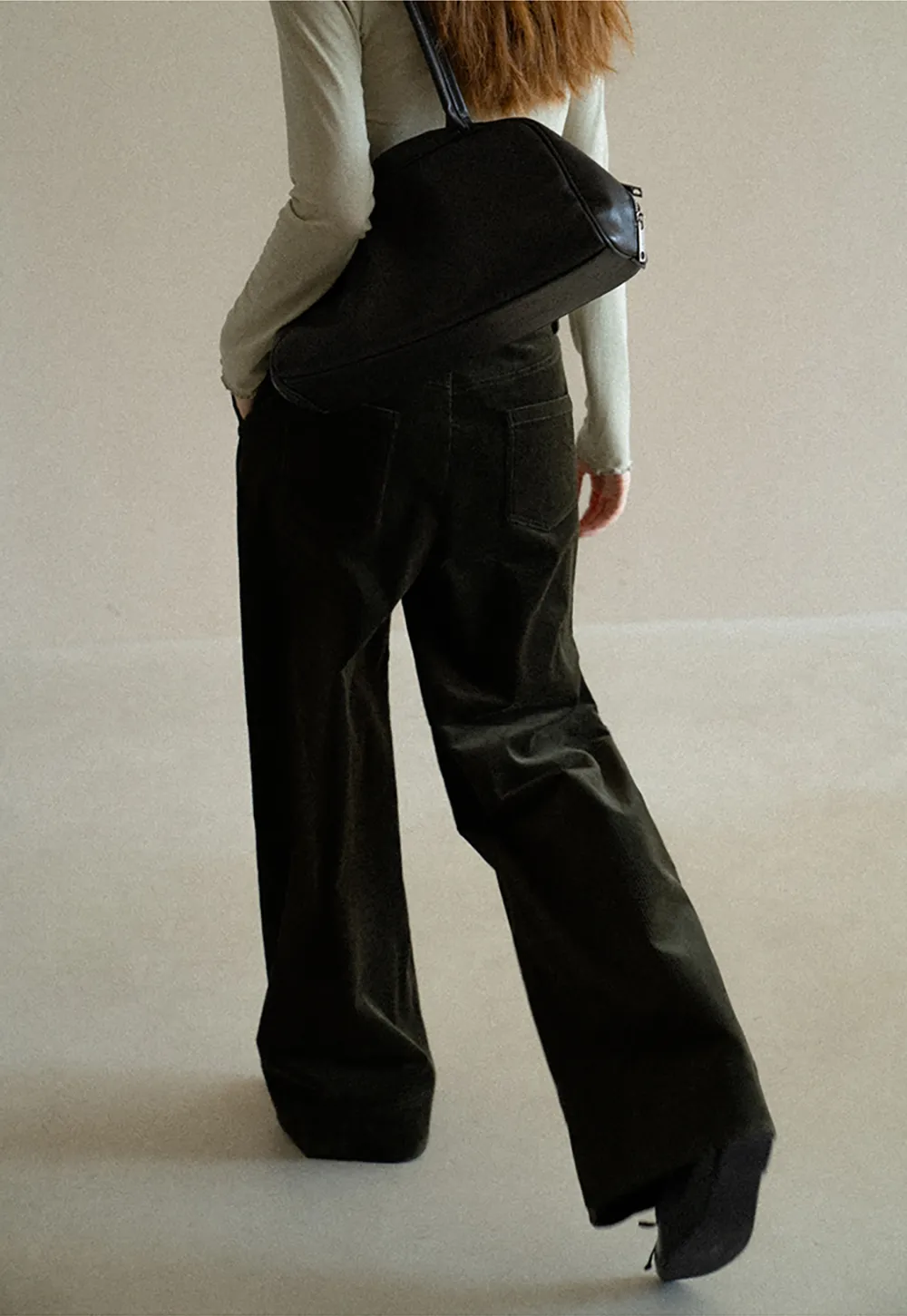Wide Leg Corduroy Casual Pants