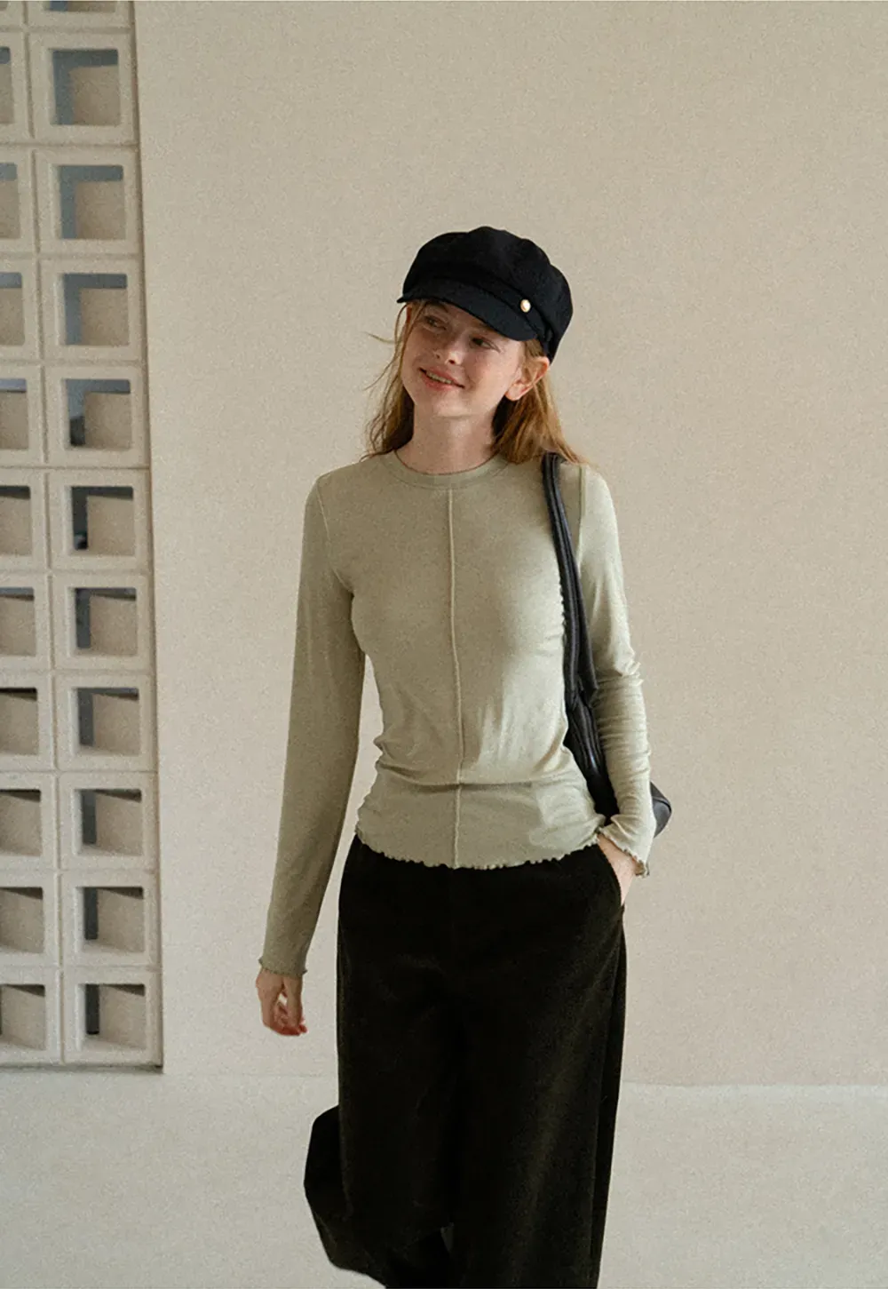 Wide Leg Corduroy Casual Pants