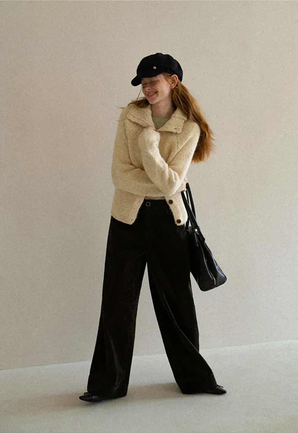 Wide Leg Corduroy Casual Pants