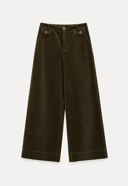 Wide Leg Corduroy Casual Pants
