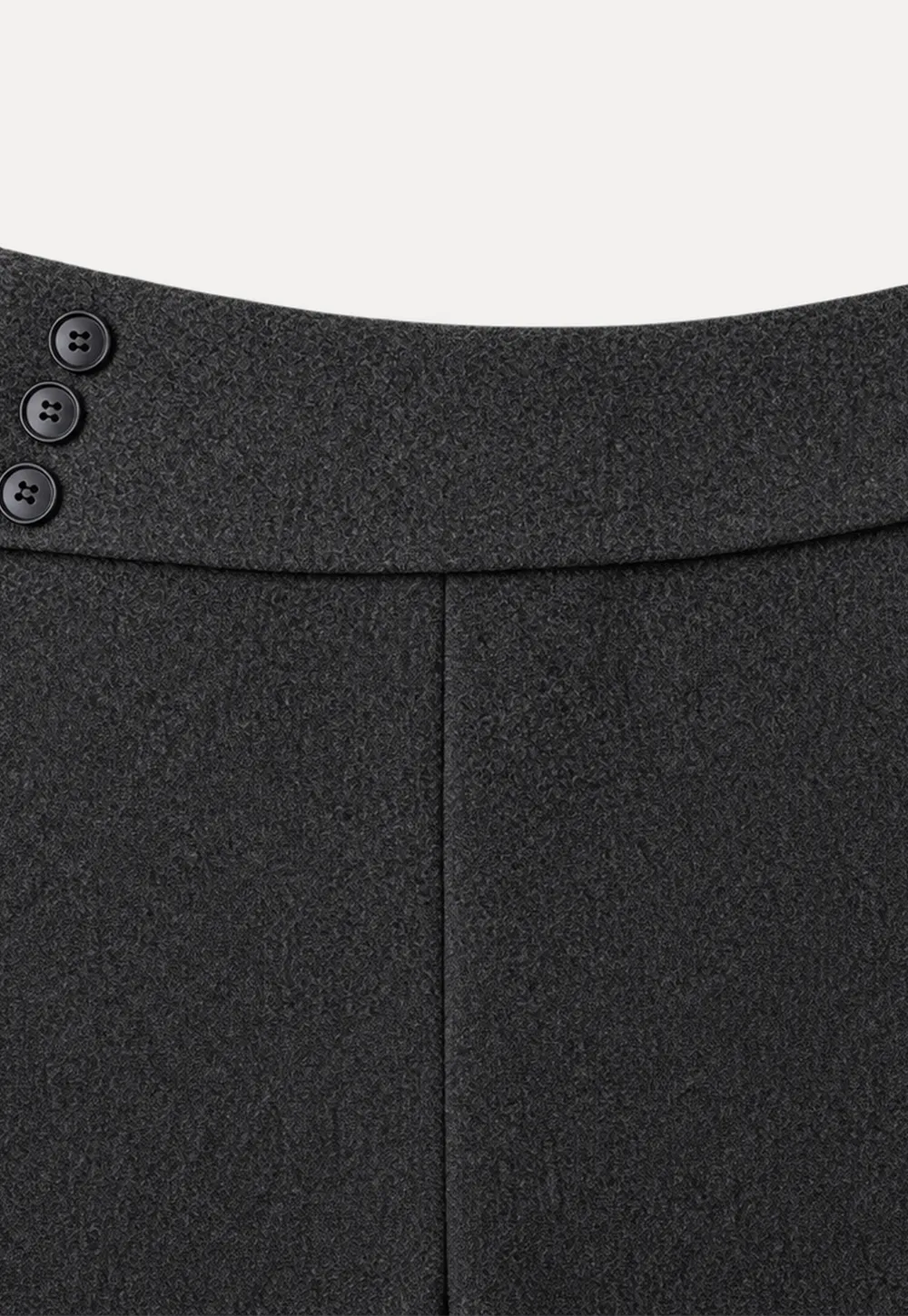 High Waist Button Detail Tailored Shorts