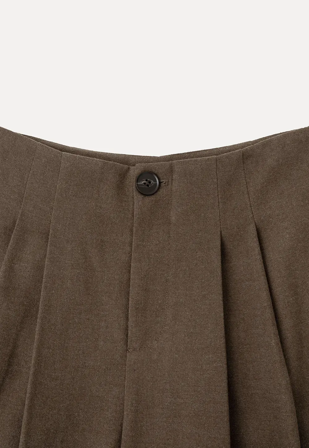 Pleated Wide Leg Casual Pants