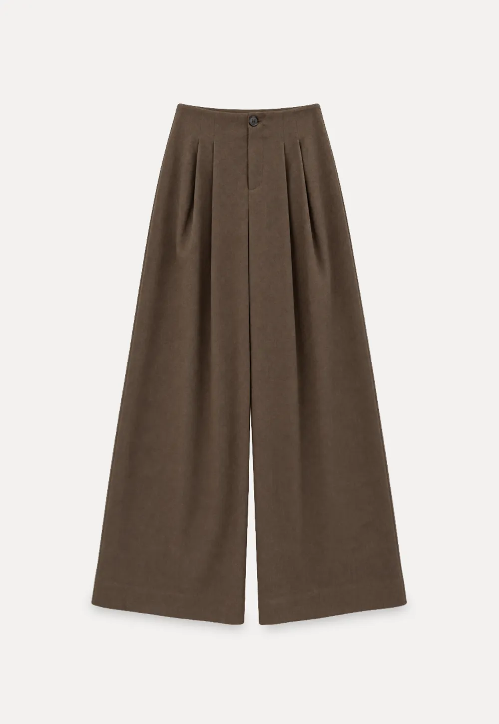 Pleated Wide Leg Casual Pants