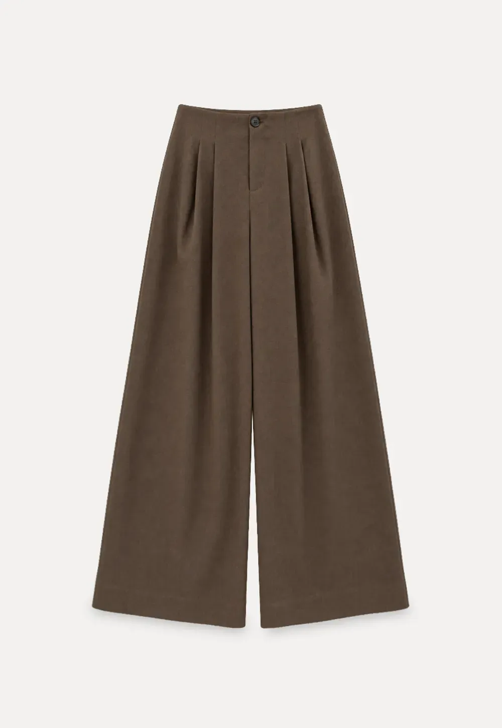 Pleated Wide Leg Casual Pants