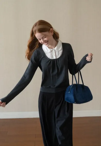 Pleated Wide Leg Casual Pants