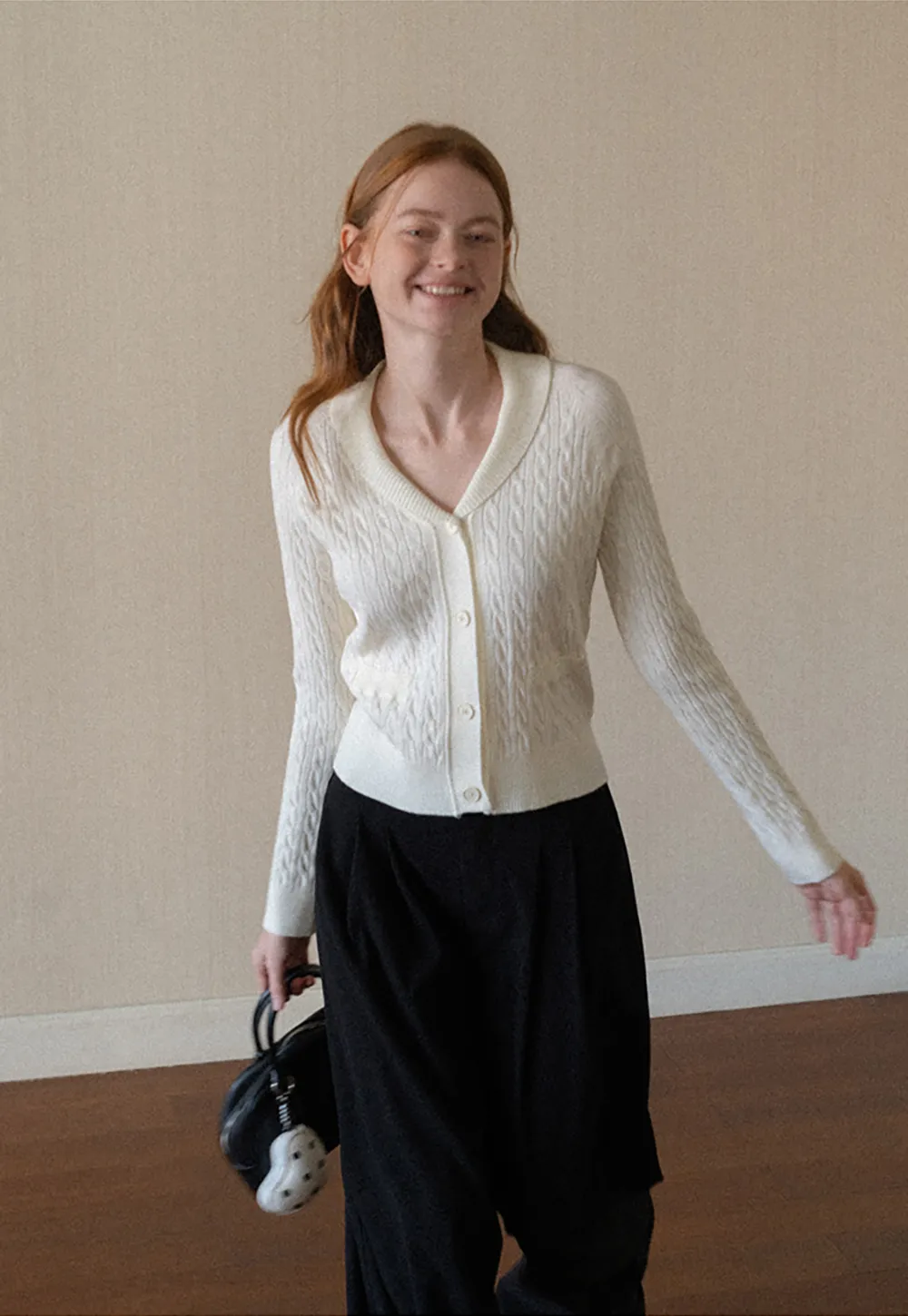 Pleated Wide Leg Casual Pants