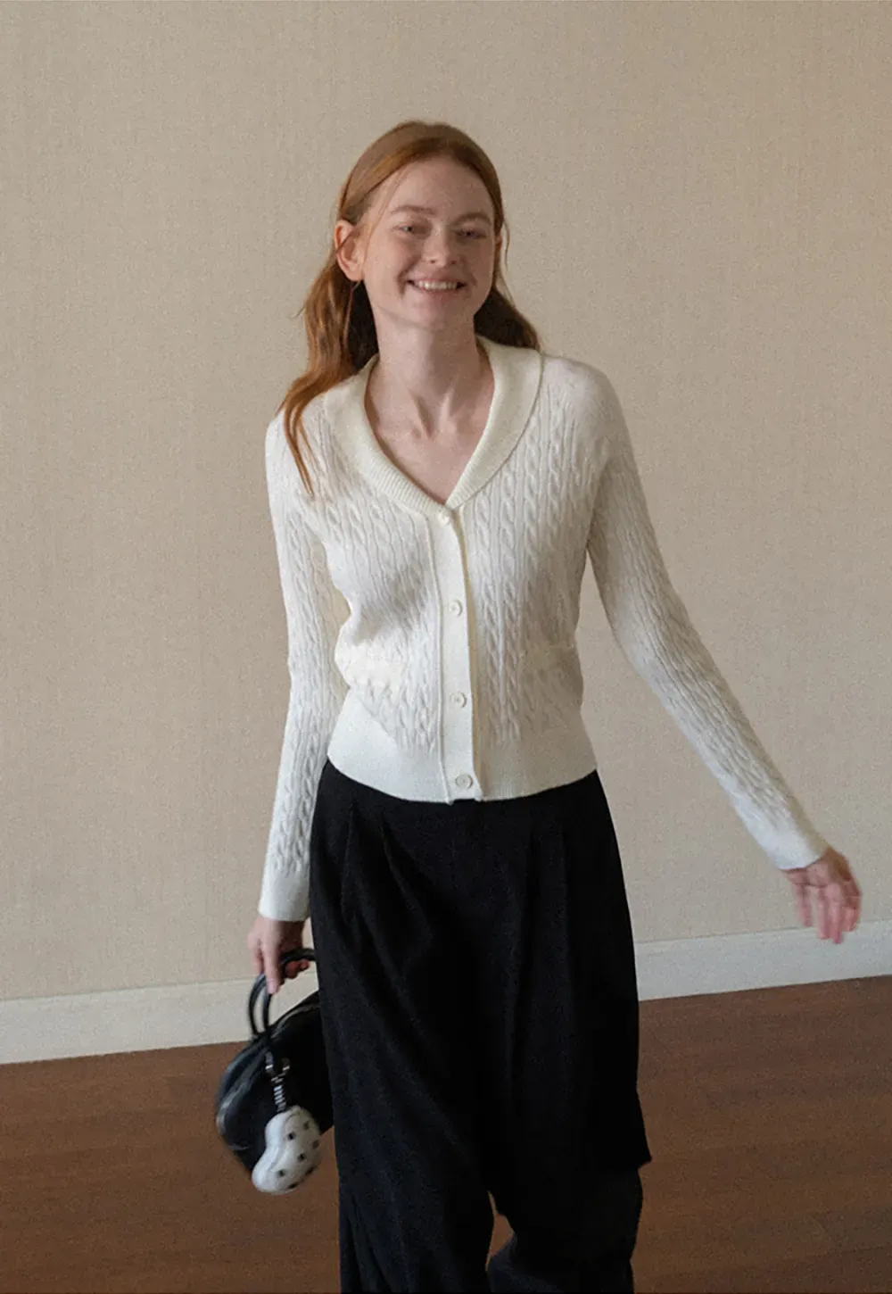 Pleated Wide Leg Casual Pants