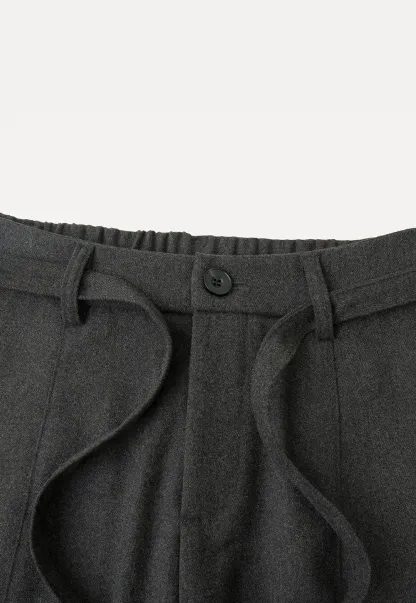 High Waist Wide Leg Pleated Casual Pants