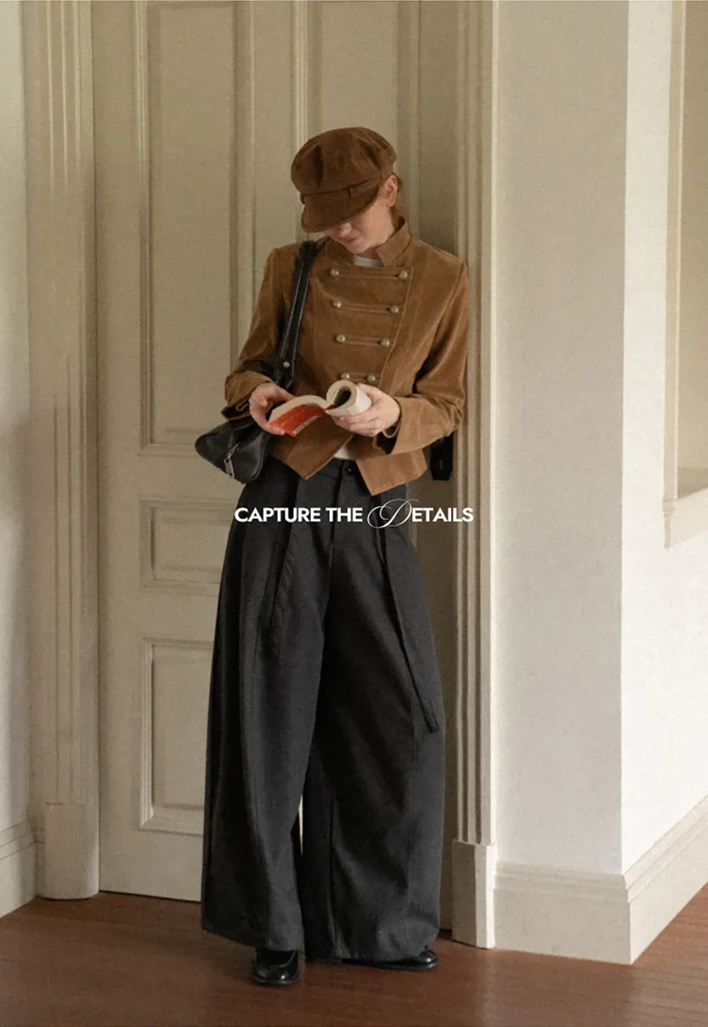 High Waist Wide Leg Pleated Casual Pants