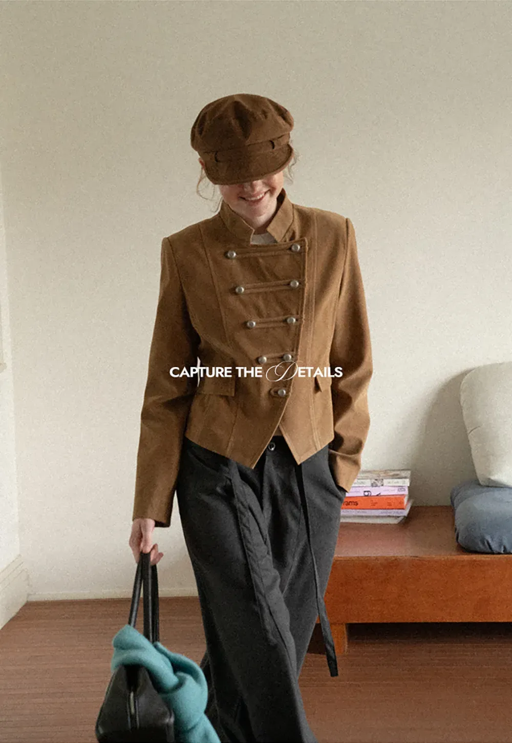 High Waist Wide Leg Pleated Casual Pants