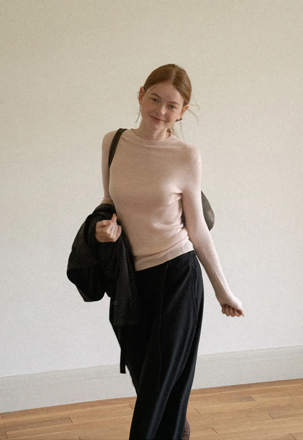 High Waist Wide Leg Pleated Casual Pants