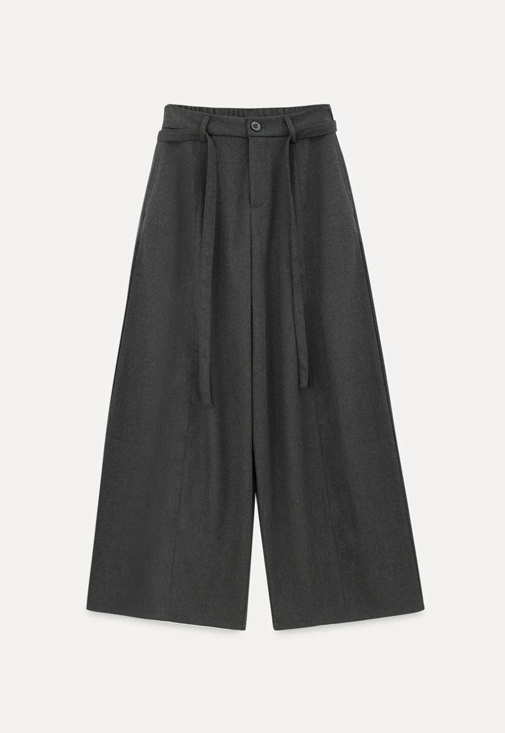 High Waist Wide Leg Pleated Casual Pants