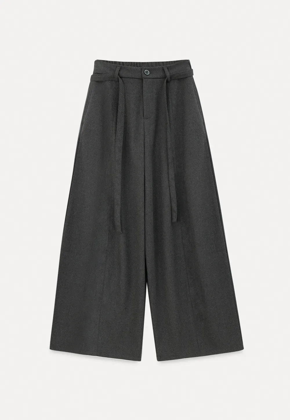 High Waist Wide Leg Pleated Casual Pants