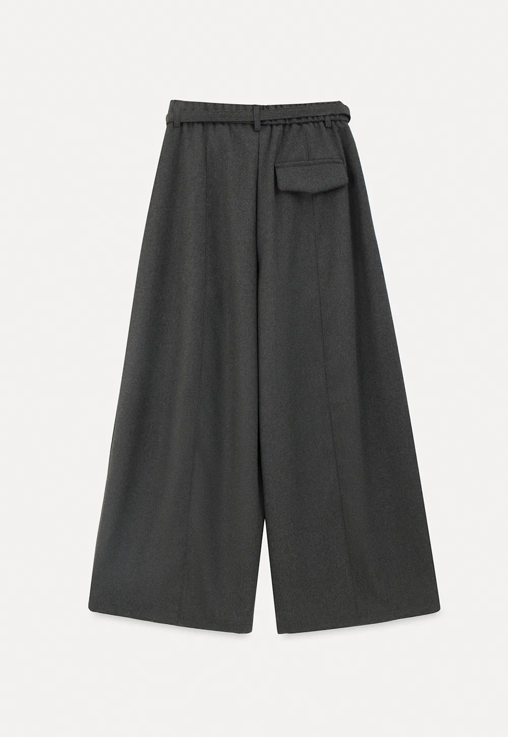 High Waist Wide Leg Pleated Casual Pants