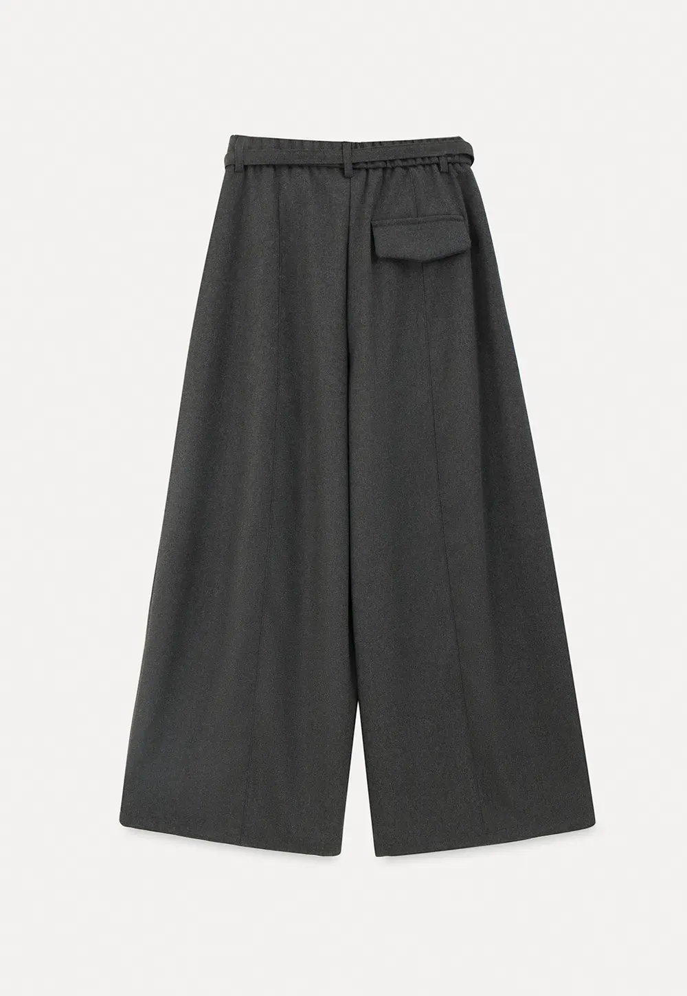 High Waist Wide Leg Pleated Casual Pants