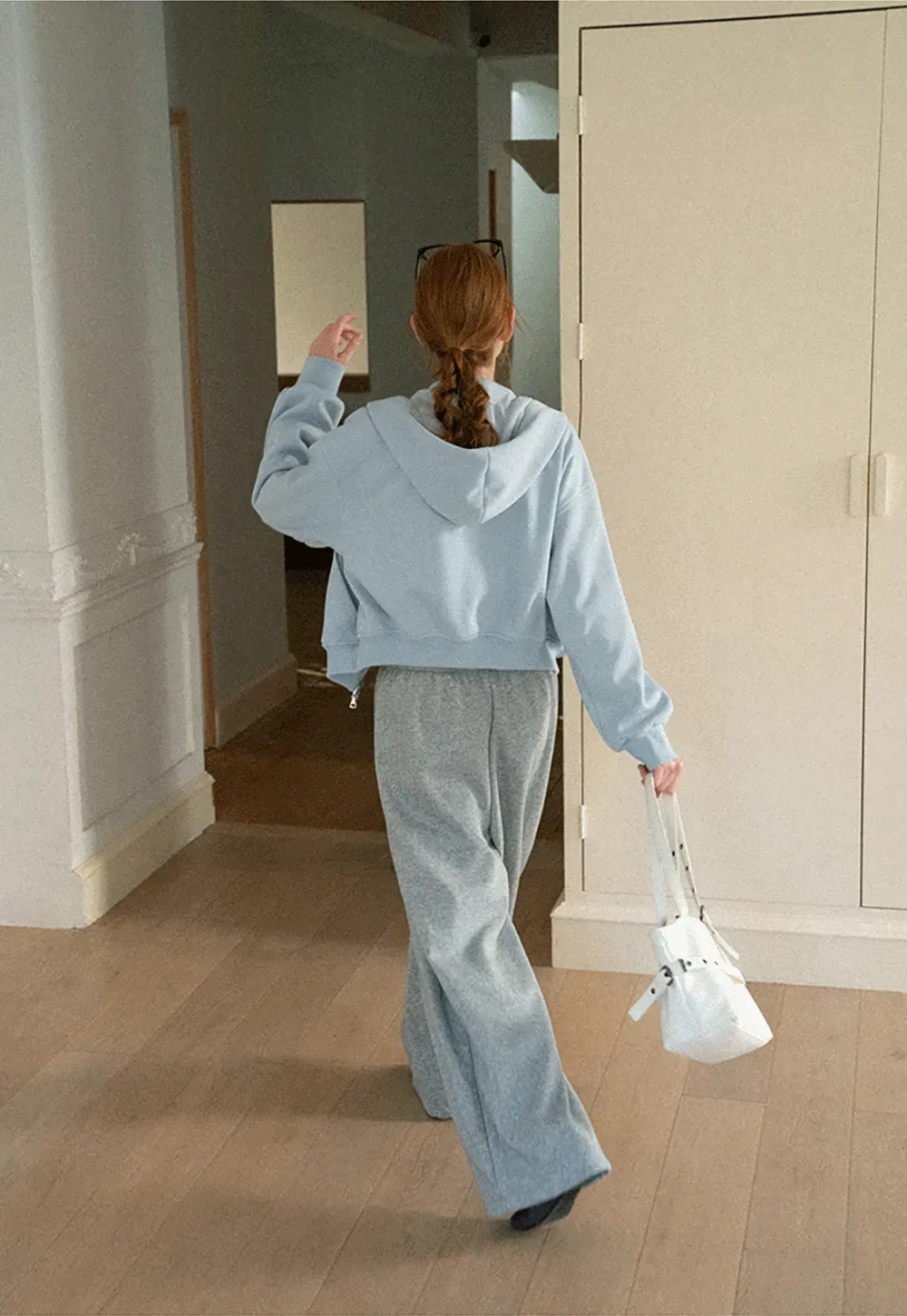 Wide Leg Drawstring Waist Casual Pants
