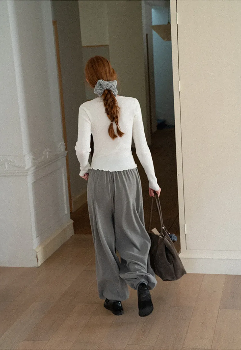 High Waist Pleated Wide Leg Casual Pants