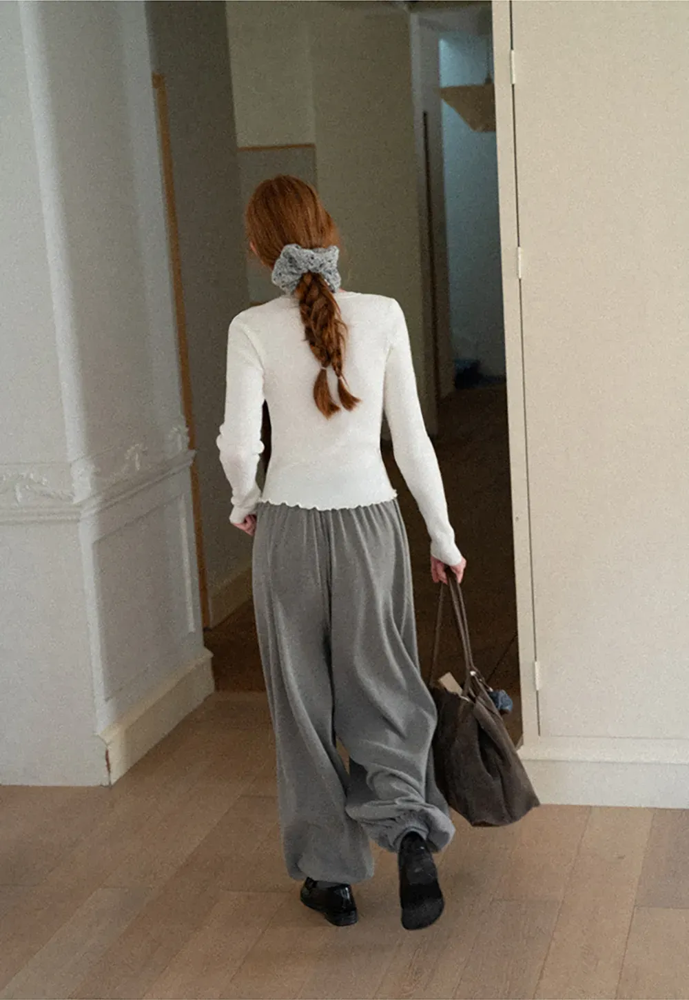 High Waist Pleated Wide Leg Casual Pants