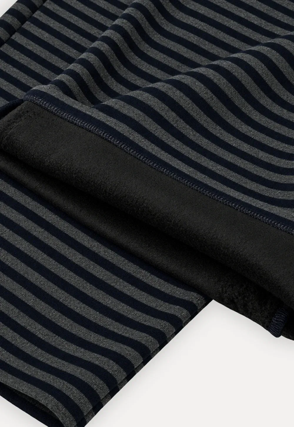 Striped Wide Leg Drawstring Casual Pants