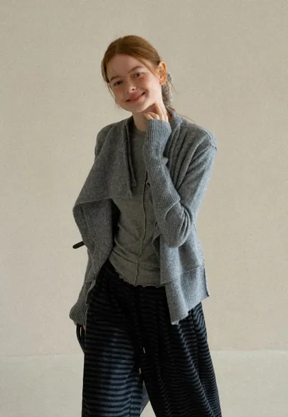 Striped Wide Leg Drawstring Casual Pants