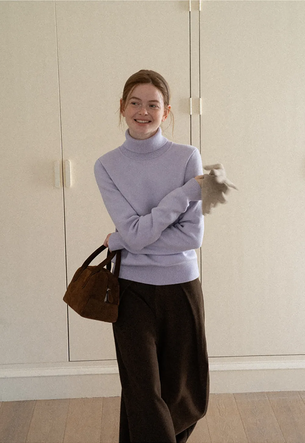 High Waist Wide Leg Pleated Casual Pants