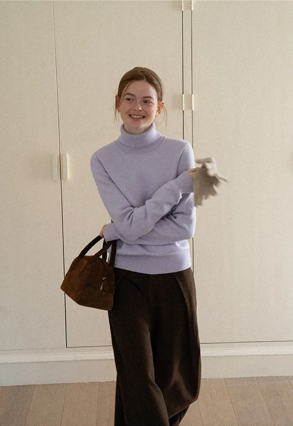 High Waist Wide Leg Pleated Casual Pants