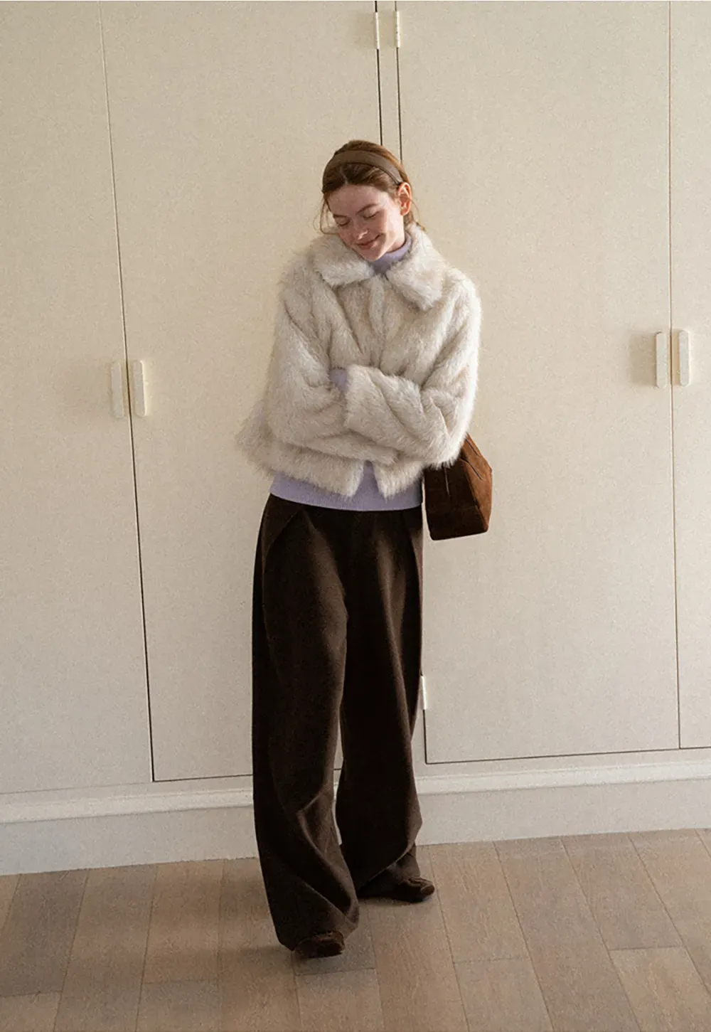 High Waist Wide Leg Pleated Casual Pants