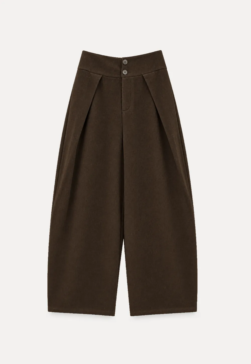 High Waist Wide Leg Pleated Casual Pants