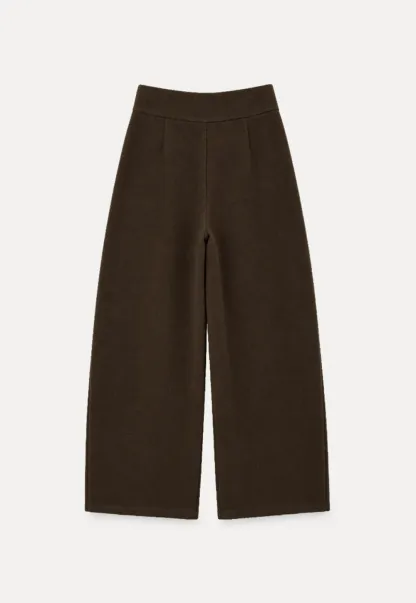 High Waist Wide Leg Pleated Casual Pants