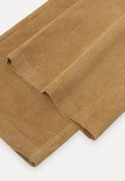 Wide Leg Corduroy Pants with Flap Pockets