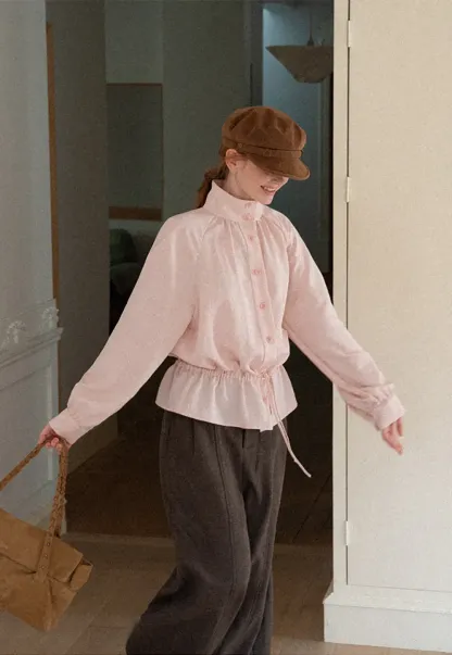 Wide Leg Pleated High Waist Casual Pants