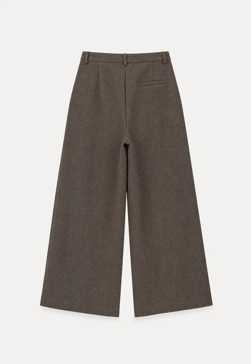 Wide Leg Pleated High Waist Casual Pants