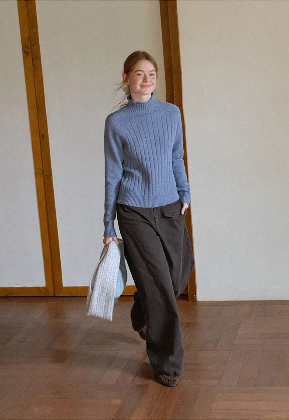 Wide Leg High Waist Utility Pocket Casual Pants