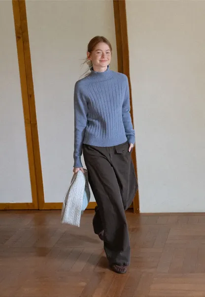 Wide Leg High Waist Utility Pocket Casual Pants