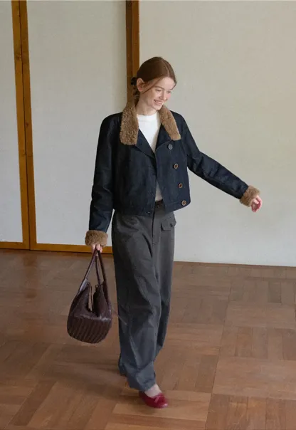 Wide Leg High Waist Utility Pocket Casual Pants