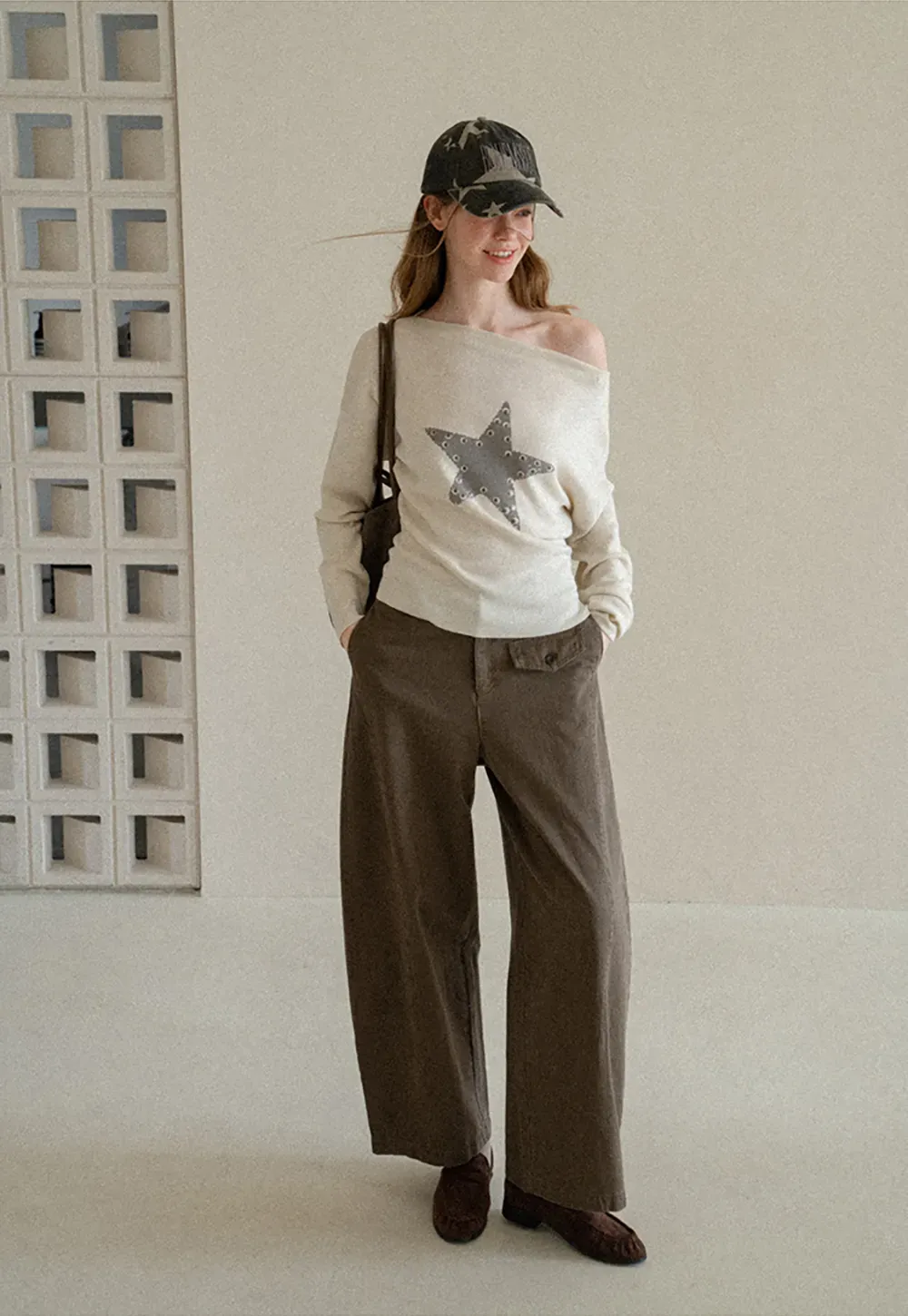 Wide Leg High Waist Utility Pocket Casual Pants