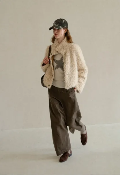 Wide Leg High Waist Utility Pocket Casual Pants