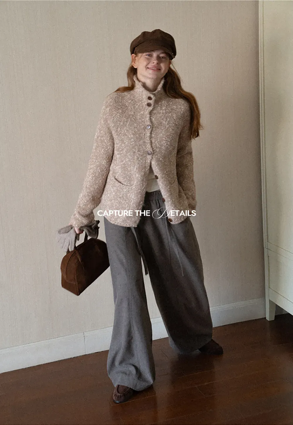 High Waist Wide Leg Drawstring Casual Pants