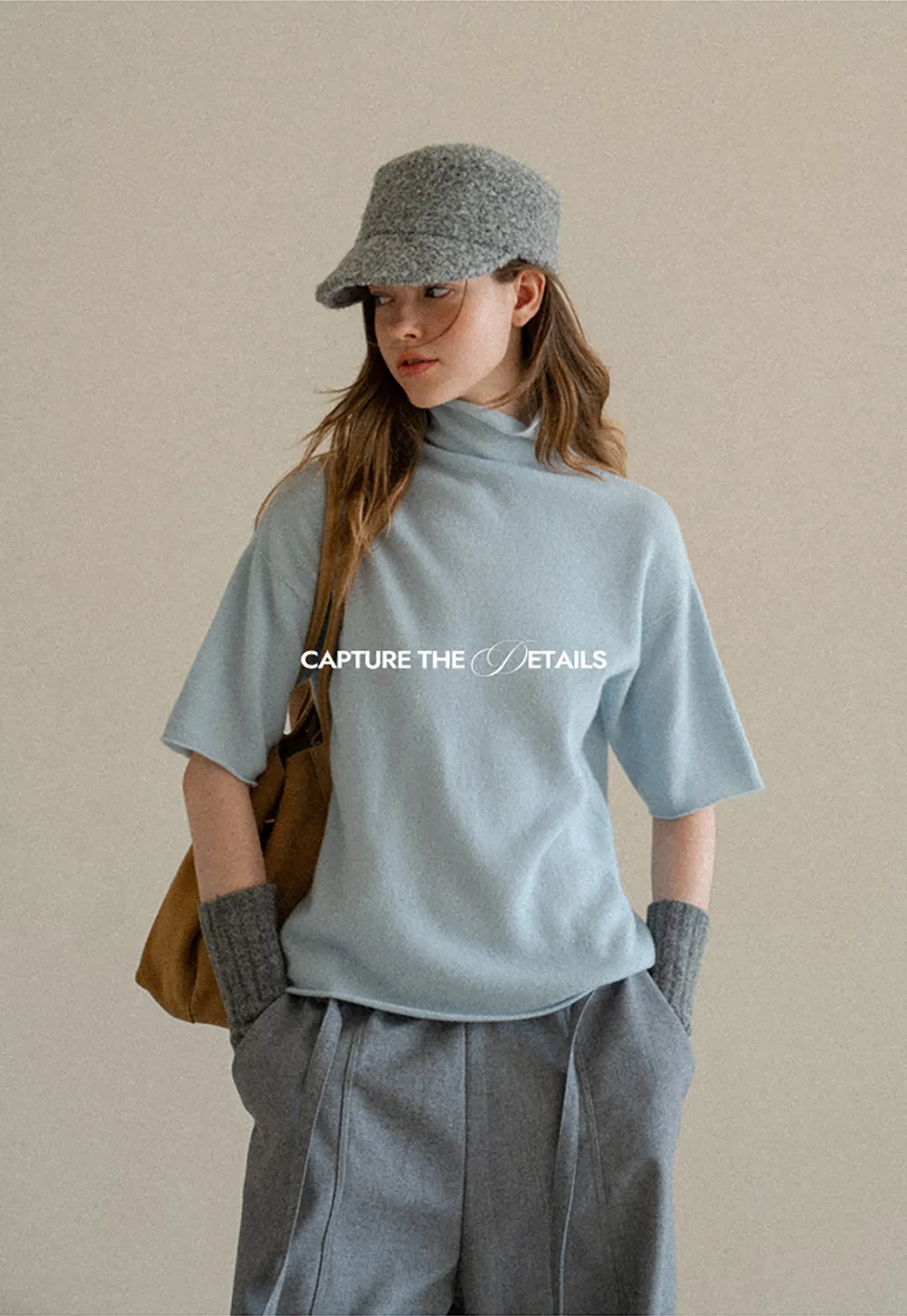 High Waist Wide Leg Drawstring Casual Pants